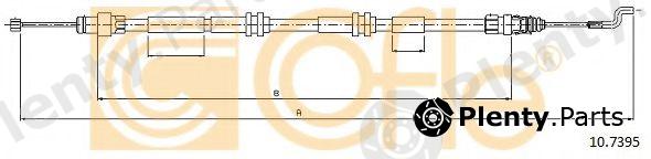  COFLE part 10.7395 (107395) Cable, parking brake