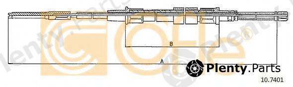  COFLE part 10.7401 (107401) Cable, parking brake