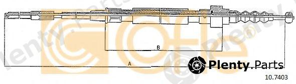  COFLE part 107403 Cable, parking brake