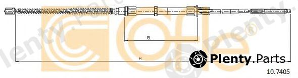  COFLE part 10.7405 (107405) Cable, parking brake