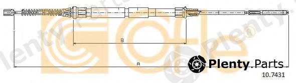  COFLE part 10.7431 (107431) Cable, parking brake