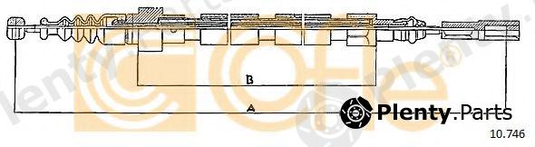  COFLE part 10746 Cable, parking brake