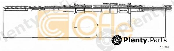  COFLE part 10.748 (10748) Cable, parking brake