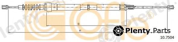  COFLE part 10.7504 (107504) Cable, parking brake