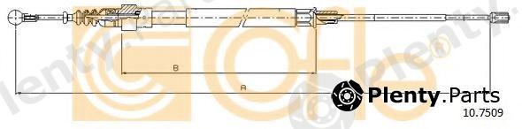  COFLE part 107509 Cable, parking brake