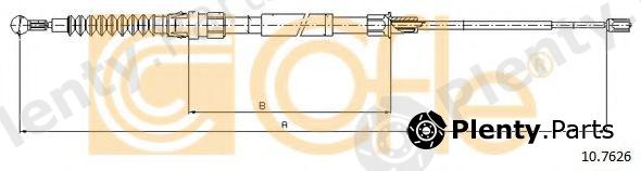  COFLE part 10.7626 (107626) Cable, parking brake