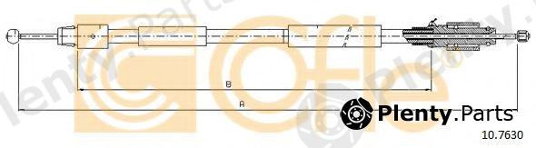  COFLE part 10.7630 (107630) Cable, parking brake
