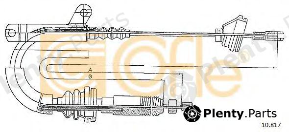 COFLE part 10817 Cable, parking brake