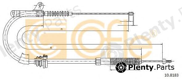  COFLE part 10.8183 (108183) Cable, parking brake