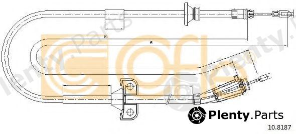  COFLE part 108187 Cable, parking brake