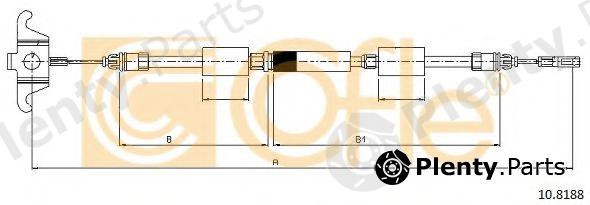  COFLE part 10.8188 (108188) Cable, parking brake