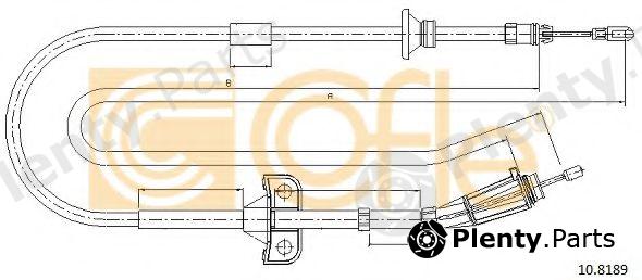  COFLE part 10.8189 (108189) Cable, parking brake