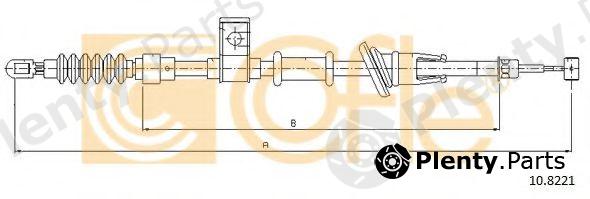  COFLE part 10.8221 (108221) Cable, parking brake