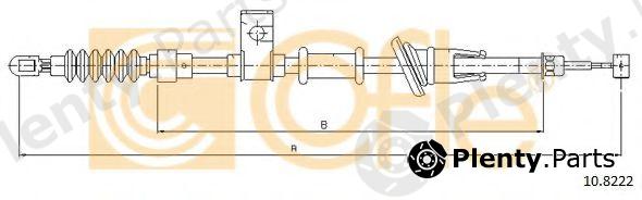  COFLE part 10.8222 (108222) Cable, parking brake