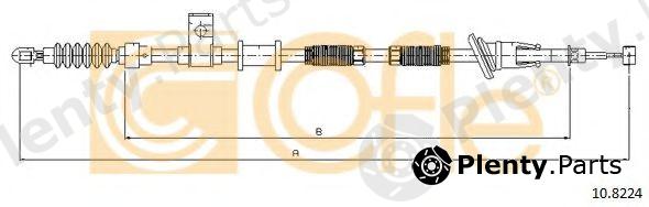  COFLE part 108224 Cable, parking brake