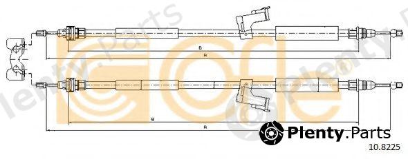  COFLE part 10.8225 (108225) Cable, parking brake