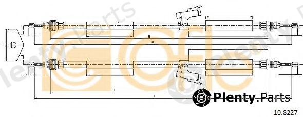  COFLE part 10.8227 (108227) Cable, parking brake