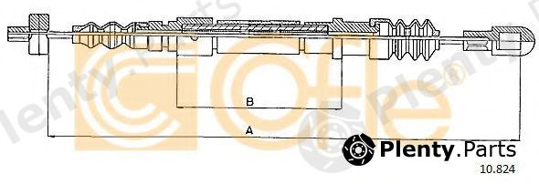  COFLE part 10.824 (10824) Cable, parking brake