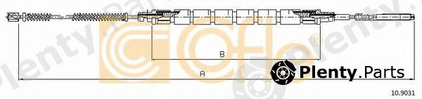  COFLE part 10.9031 (109031) Cable, parking brake