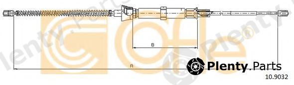  COFLE part 10.9032 (109032) Cable, parking brake