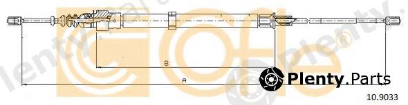  COFLE part 10.9033 (109033) Cable, parking brake