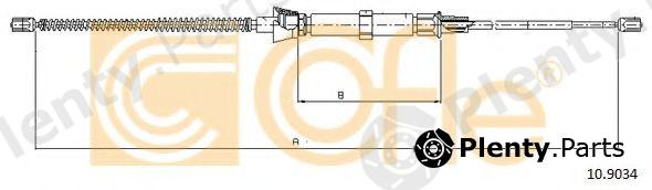  COFLE part 10.9034 (109034) Cable, parking brake