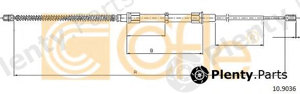  COFLE part 10.9036 (109036) Cable, parking brake