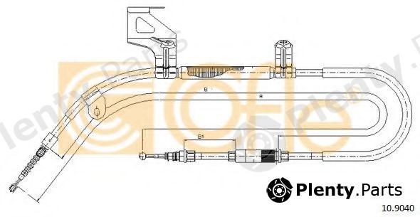  COFLE part 109040 Cable, parking brake