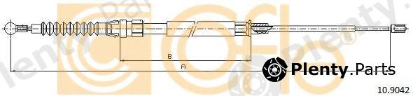  COFLE part 10.9042 (109042) Cable, parking brake