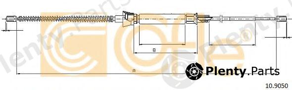  COFLE part 10.9050 (109050) Cable, parking brake