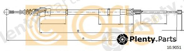  COFLE part 10.9051 (109051) Cable, parking brake