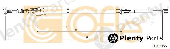  COFLE part 10.9055 (109055) Cable, parking brake