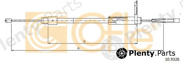  COFLE part 109326 Cable, parking brake
