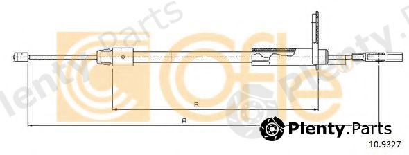  COFLE part 109327 Cable, parking brake