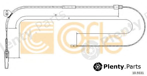  COFLE part 109331 Cable, parking brake