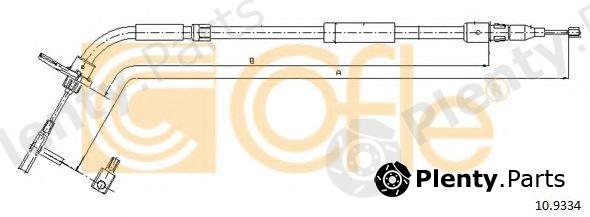  COFLE part 10.9334 (109334) Cable, parking brake