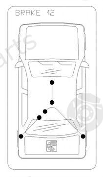  COFLE part 11.5768 (115768) Cable, parking brake