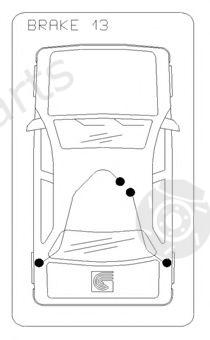  COFLE part 116765 Cable, parking brake