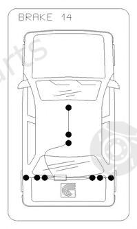  COFLE part 11.5758 (115758) Cable, parking brake