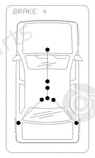  COFLE part 10.9464 (109464) Cable, parking brake