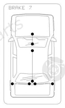  COFLE part 10.7622 (107622) Cable, parking brake
