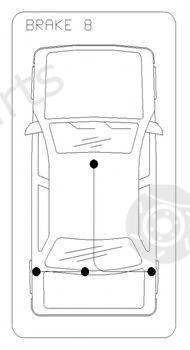 COFLE part 10818 Cable, parking brake