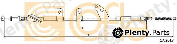  COFLE part 17.2617 (172617) Cable, parking brake