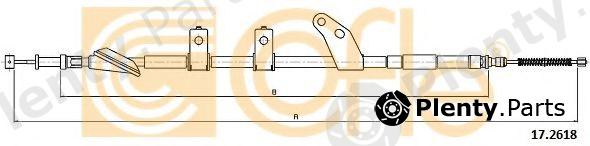  COFLE part 17.2618 (172618) Cable, parking brake