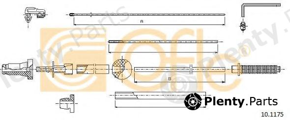 COFLE part 10.1175 (101175) Accelerator Cable