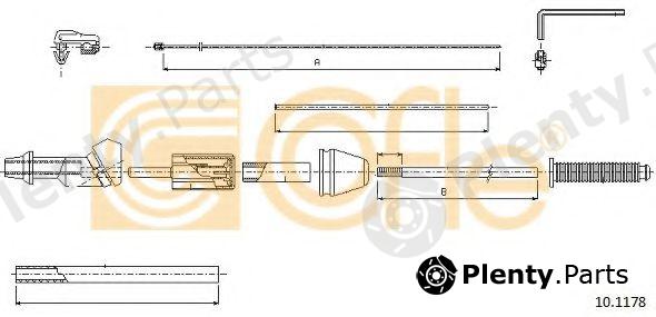  COFLE part 10.1178 (101178) Accelerator Cable