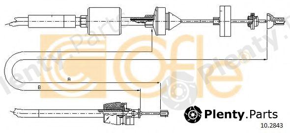  COFLE part 10.2843 (102843) Clutch Cable