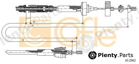  COFLE part 10.2962 (102962) Clutch Cable