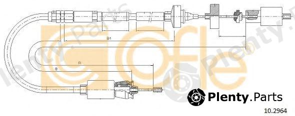  COFLE part 10.2964 (102964) Clutch Cable