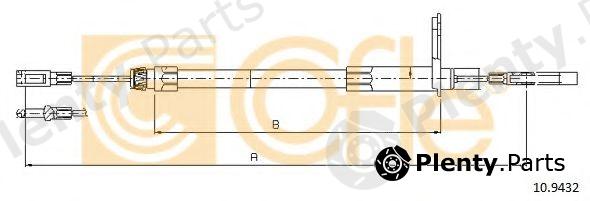  COFLE part 10.9432 (109432) Cable, parking brake